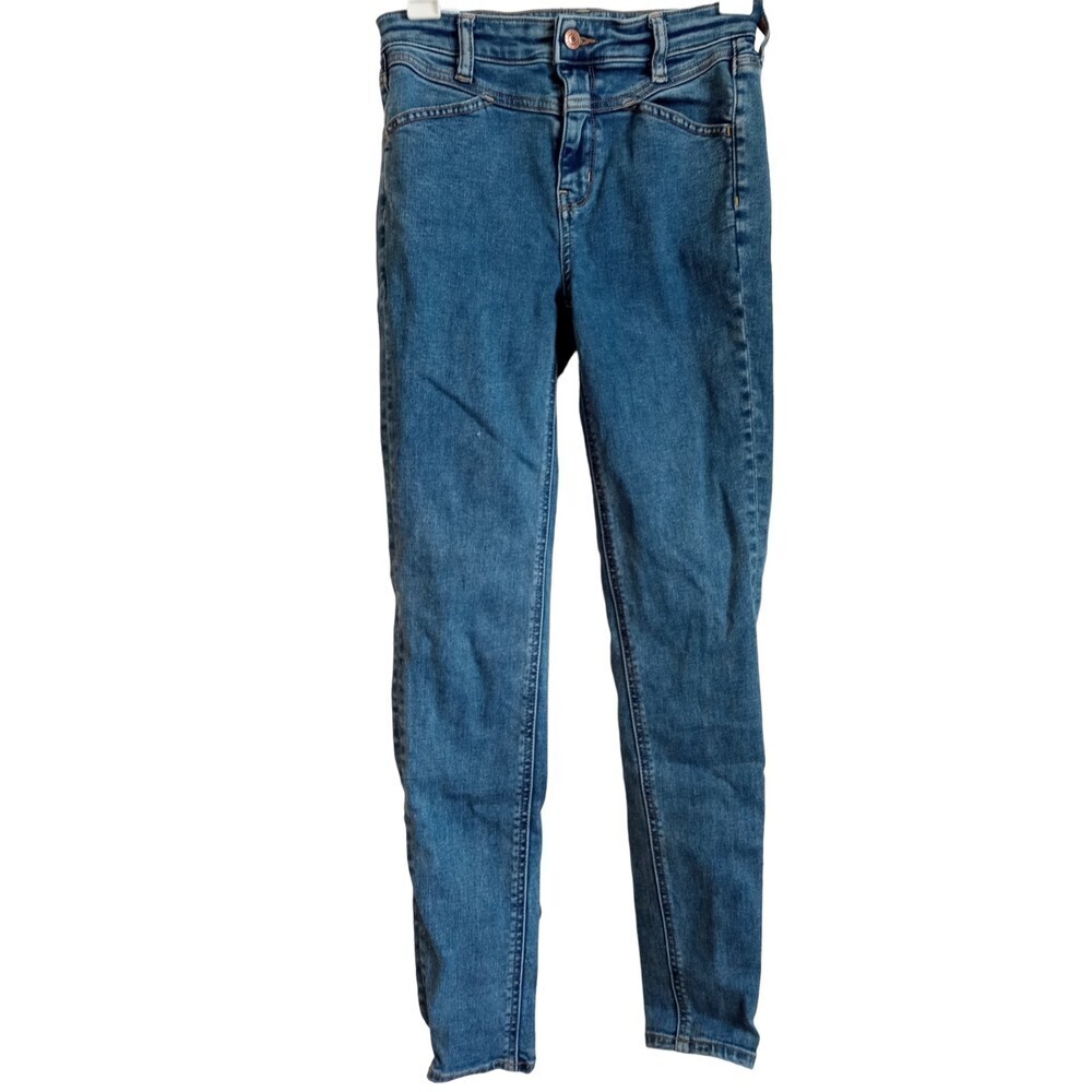 American Eagle medium wash‎ super hi-rise jegging 4